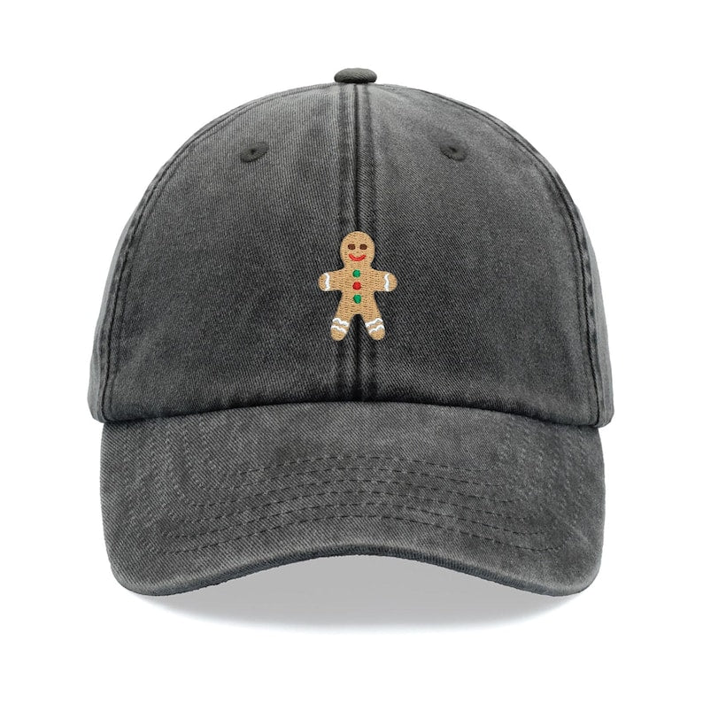 Gingerbread Man Baseball Cap Vintage Washed Unisex Dad Hat Low Profile Adjustable Faded Sports Sun Hiking Summer Holiday Christmas Baking 1760519564039.jpg