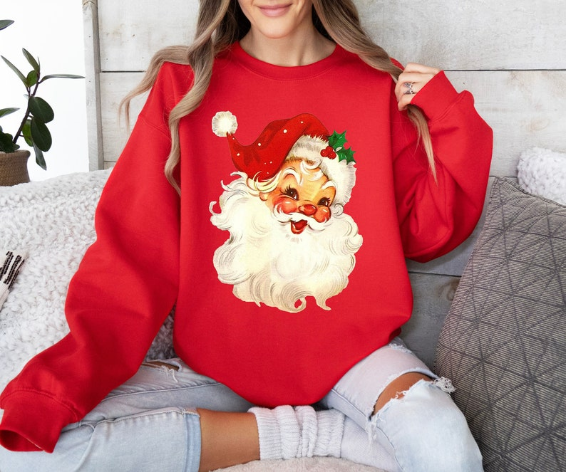 Retro Santa Sweatervintage Santa Christmas Sweatshirtretro Santa Claus Shirtwomens Christmas Teeholiday Clothing Womenchr Stmas Fam Ly 1760582225496.png