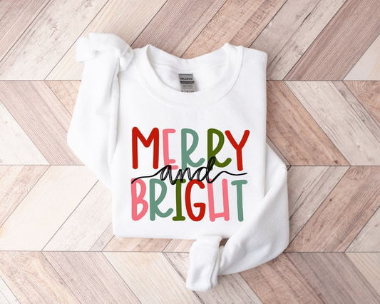 Merry And Bright Sweatshirt Christmas Sweatshirt Family Christmas Sweatshirt Christmas Sweatshirts For Women Merry Christmas Sweatshirt 1760584928316.png