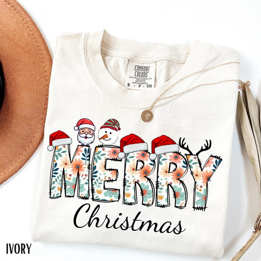Merry Christmas Shirt Retro Womens Holiday Tee Trendy Christmas Tshirt Winter Shirt For Her Xmas Eve Shirt 1760586687611.png