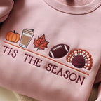 Embroidered Tis The Season Sweatshirt Thanksgiving Sweater Fall Hoodie Thanksgiving Turkey Hoodie Embroidered Turkey Sweatshirt 1760588467155.jpg