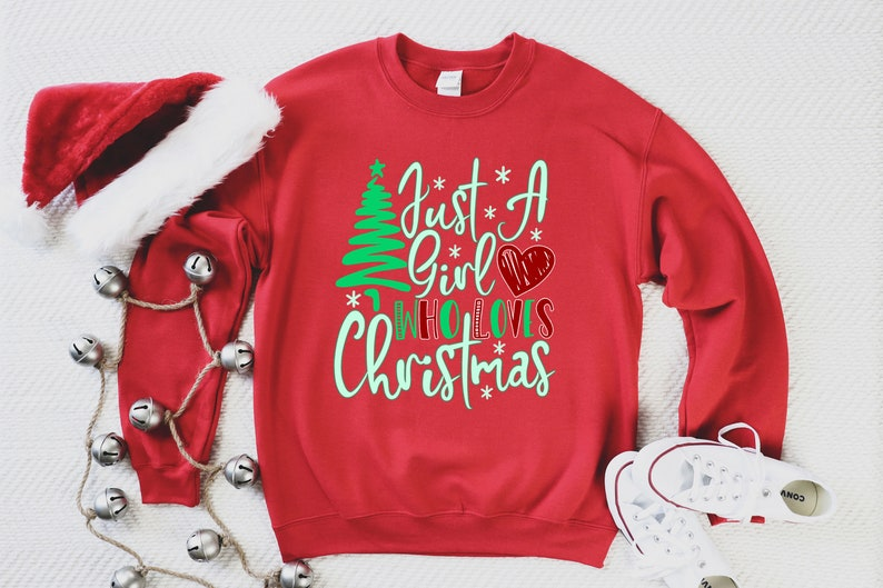 Womens Christmas Shirt Just A Girl Who Loves Christmas Christmas Gift Shirt Christmas Lover Shirt Holiday Winter Shirt 1760588718267.png
