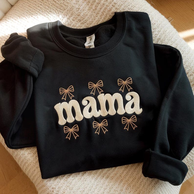 Coquette Mama Embroidered Sweatshirt Bow Ribbon Mama Hoodie Birthday Sweater For Mom New Mom To Be Hoodie Mama Sweatshirt Mothers Day Hoodie 1760599353062.jpg