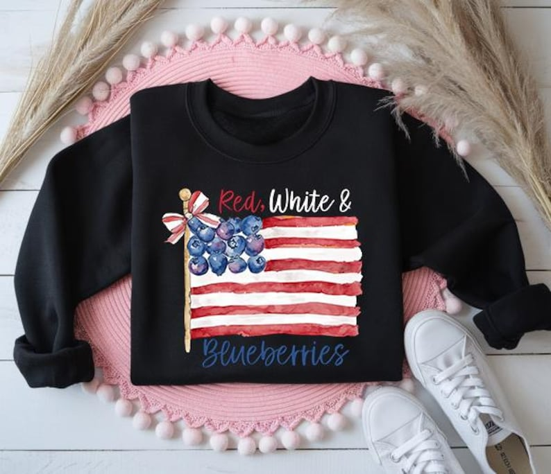 Red White And Blueberries Sweatshirt Freedom Usa Flag Shirt Red White  Blueberries Charlie Kirk 1993 2025 Memorial Freedom Shirt 1760687857690.png