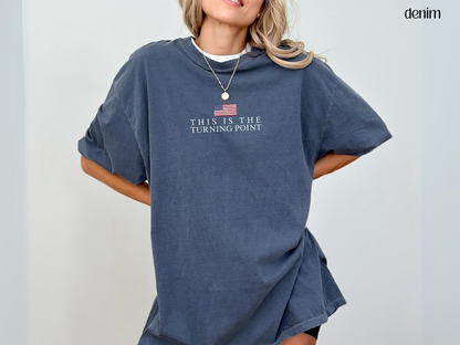 Charlie Kirk Turning Point Memorial Tshirt Patriotic Freedom Shirt Conservative American Gift Maga Rally Republican Merch 1760688805462.png