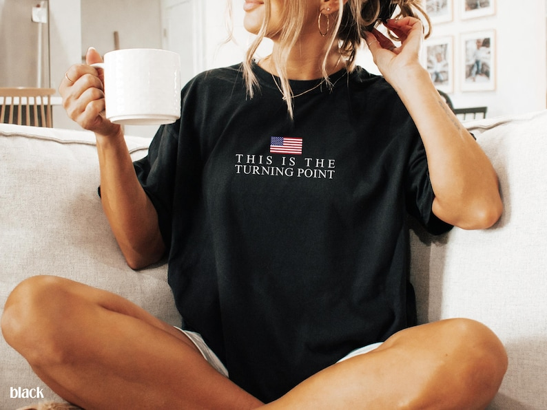 Charlie Kirk Turning Point Memorial Tshirt Patriotic Freedom Shirt Conservative American Gift Maga Rally Republican Merch 1760688805483.png