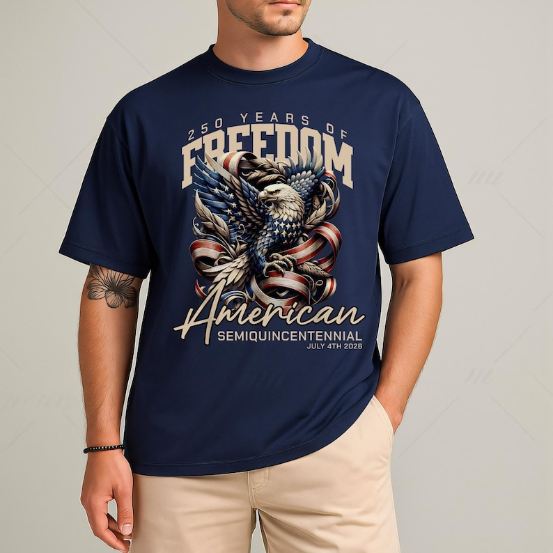 America 250th Anniversary T Shirt Usa Eagle Patriotic Tee 1760693210650.png