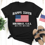 Happy 250th Birthday Usa Shirt America 250 Tee Patriotic 4th Of July Shirt Semiquincentennial Gift Independence Day Usa Shirt 1776 2026 1760693918468.png
