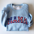 American Flag Mama Embroidered Sweatshirt Mama Usa Flag Hoodie Patriotic Mama Sweater New Mama Gift 4th Of July Sweatshirt Mothers Day Hoodie 1760694357339.jpg
