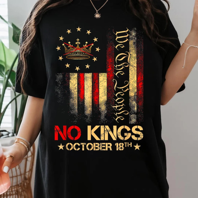 No Kings In America Shirt Anti Trump Tshirt Political Shirts Anti Maga Tee Crown No Kings Shirt 1760931349000.png