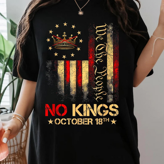 No Kings In America Shirt Anti Trump Tshirt Political Shirts Anti Maga Tee Crown No Kings Shirt 1760931349000.png