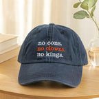 No Cons No Clowns No King Embroidered Hat Political Dad Cap Anti Fascist Protest Hat Washed Statement Baseball Cap Gift 1760945390604.jpg