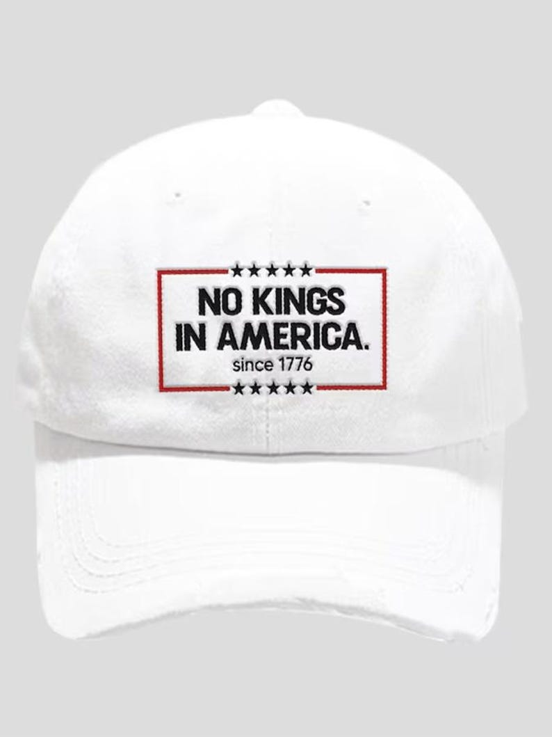 No Kings In America Print Baseball Cap America 1776 Vintage Classic Hat 4th Of July Unisex Gulf Hat Independence Day Cap Gift For D 1760946564541.png