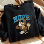 No Kings In America Bald Eagle Embroidered Sweatshirt Democracy Sweater Political Hoodie Anti Trump Sweatshirt Protest Hoodie 1760947496112.jpg