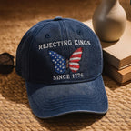Embroidered Rejecting Kings Since 1776 Butterfly Hat Fourth Of July Political Protest American Flag No Monarchy Progressive Patriotic 1760948995824.jpg