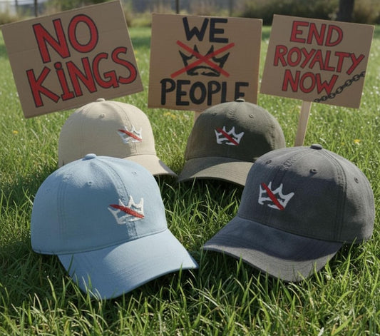 No Kings Embroidered Hat Protect Our Democracy With This Stylish Embroidered Dad Cap Comes In Denim Corduroy Vintage Wash Or Organic 1760950725422.jpg