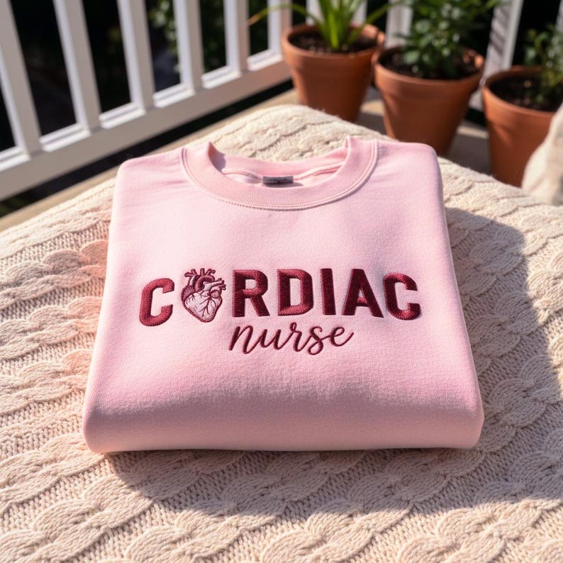 Embroidered Cardiac Nurse Sweatshirt Cardiology Nurse Crewneck Cardiac Intensive Care Unit Nurse Hoodie Cicu Sweater Nurse Appreciation 1761015558592.jpg