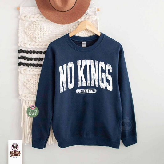 No Kings Sweatshirt Since 1776 Protest Sweater Anti Trump Sweatshirt Anti Maga Hoodie Anti Authoritarianism Sweatshirt Liberal Gift 1761100074942.png