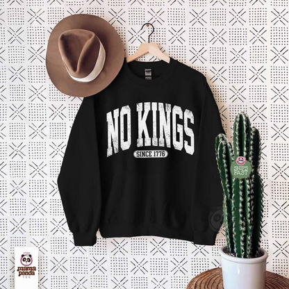 No Kings Sweatshirt Since 1776 Protest Sweater Anti Trump Sweatshirt Anti Maga Hoodie Anti Authoritarianism Sweatshirt Liberal Gift 1761100075117.png