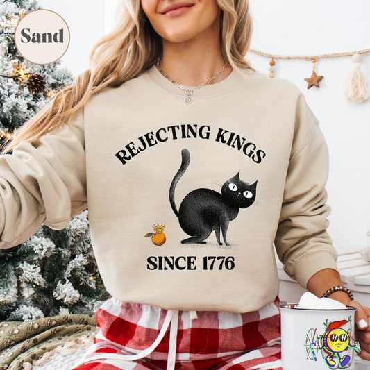 Rejecting Kings Since 1776 Black Cat Meme No Kings In America Protest Anti Trump Shirt 1761102587872.png