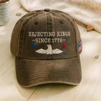 Rejecting Kings Since 1776 Embroidered Hat Custom Embroidered Washed Dad Cap Unisex Baseball Cap 1761117533638.jpg