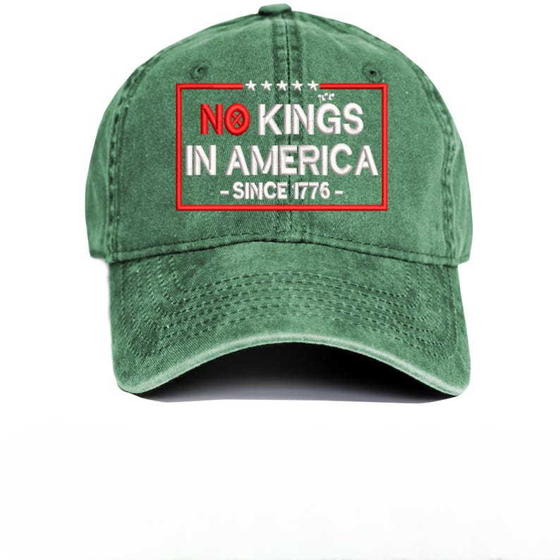 No Kings In America Since 1776 Embroidered Hat Patriotic Usa Independence Cap Vintage American Pride Baseball Cap 4th Of July Freedom Dad Hat Gift 1761118155764.png