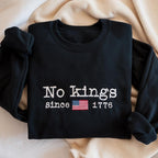 No Kings Since 1776 Embroidered Sweatshirt Patriotic Usa Independence Sweater American Pride 4th Of July Hoodie Freedom Statement Gift For Men Women 1761122076989.jpg