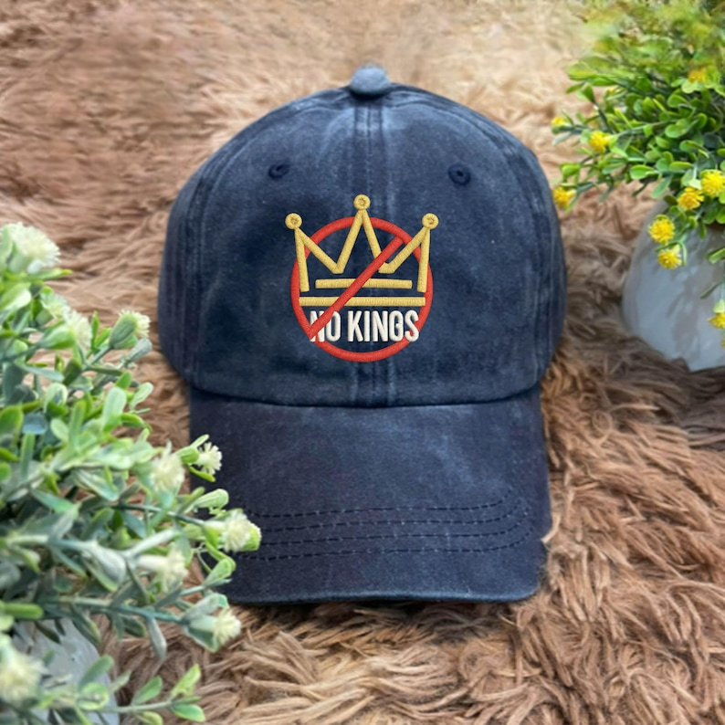 No Kings Hat No Kings In America Hat Patriotic Hat Protest Hat Political Hat Pro Democracy Anti Trump Hat Democracy Embroidered Hat 1761124894392.png