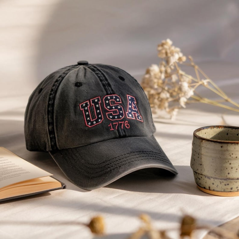 Embroidered Usa 1776 Washed Hat Hat Gift For Anti Maga Anti Trump Hat Democracy Embroidered Hat Protest Hat Patriotic Hat 1761126735808.jpg