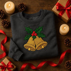 Embroidered Christmas Bells Sweatshirt Festive Holiday Crewneck Cozy Winter Hoodie Xmas Gift For Her Christmas Jingle Bells 1761186726332.jpg