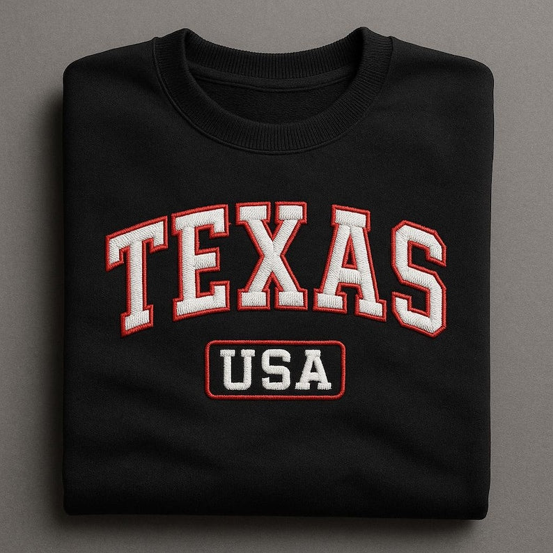 Texas Usa Embroidered Sweatshirt Vintage College Style Hoodie Texas Lover Gift Us State Travel Apparel Road Trip Sweater 1761194221515.jpg