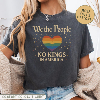 No Kings In America Comfort Colors Shirt Democracy Shirt Gift For Lgbtq Pro Democracy Tee Anti Trump Shirt Gay  Lesbian Shirt 1761212827725.png