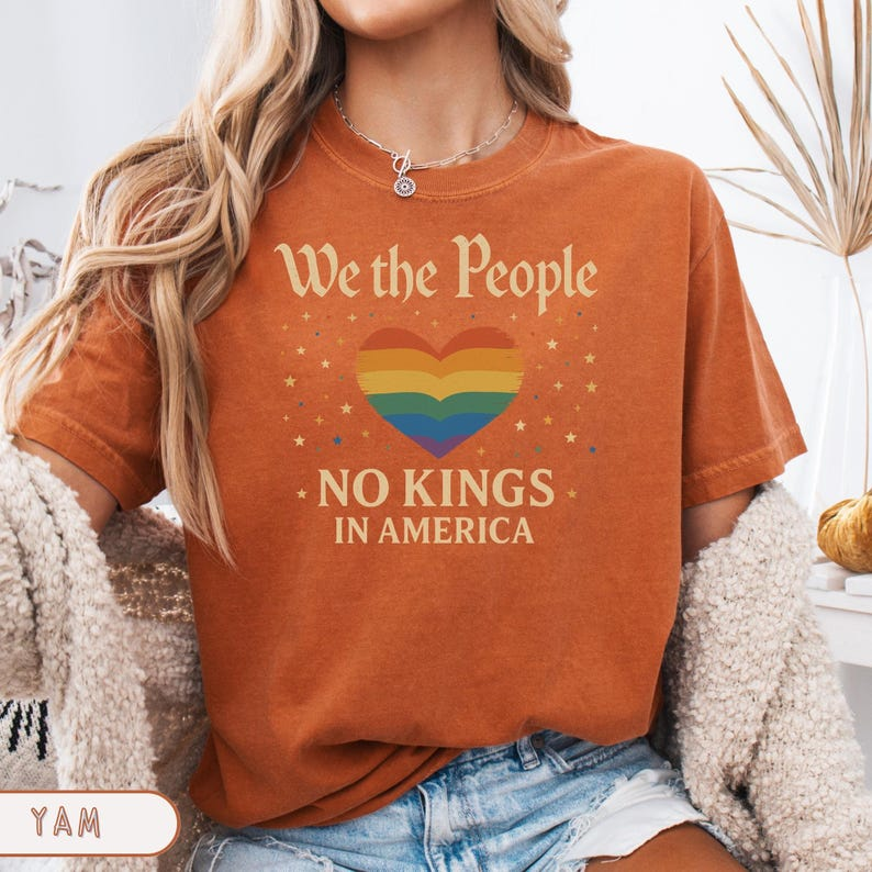 No Kings In America Comfort Colors Shirt Democracy Shirt Gift For Lgbtq Pro Democracy Tee Anti Trump Shirt Gay  Lesbian Shirt 1761212827820.png