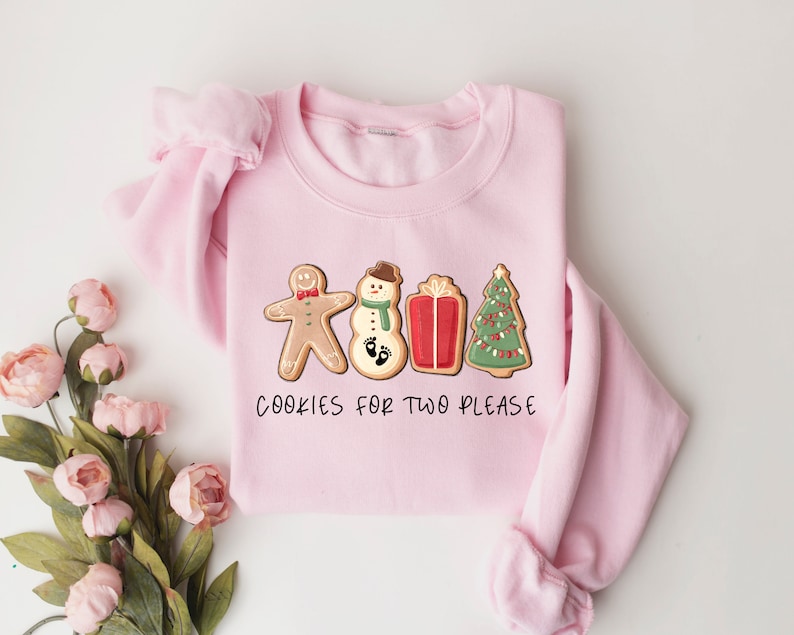 Christmas Cookies For Two Please Pregnancy Announcement Christmas Sweatshirt Pregnancy Reveal Christmas Sweater Maternity Christmas Shirt 1761294913838.jpg