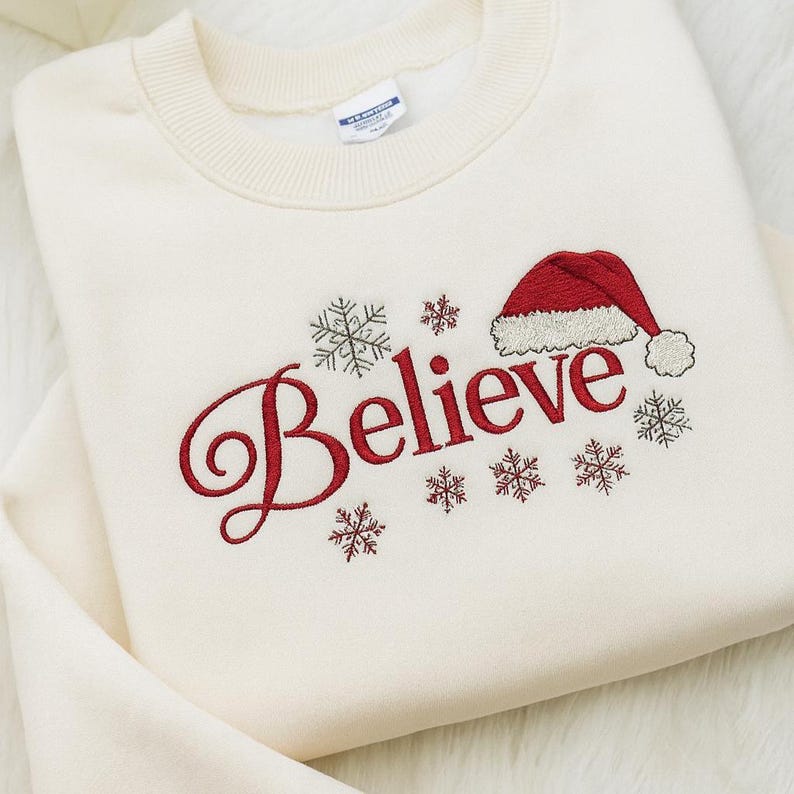 Embroidered Believe Christmas Sweatshirt Believe Santa Christmas Winter Xmas Season Embroidered Christmas Hoodie Xmas 2025 Gifts 1761295602797.jpg