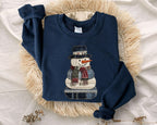 Faux Patchwork Snowman Sweatshirt Patchwork Christmas Sweater Christmas Faux Patchwork Hoodie Gift For Christmas Holiday Crewneck 1761296114988.jpg