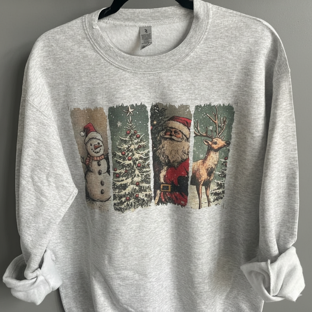 Vintage Christmas Crewneck Sweatshirt  Gildan Sublimated Holiday Pullover  Retro Santa Sweater  Cozy Christmas Gift Sweatshirt 1761297115151.png