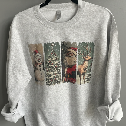Vintage Christmas Crewneck Sweatshirt  Gildan Sublimated Holiday Pullover  Retro Santa Sweater  Cozy Christmas Gift Sweatshirt 1761297115151.png