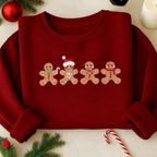 Embroidered Cute Gingerbread Cookies Sweatshirt Womens Christmas Sweatshirt Merry Christmas Hoodie Festive Unisex Winter Sweater Christmas Gifts 1761297209429.jpg