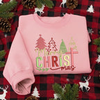 Embroidered Merry Christmas Sweatshirt Christian Holiday Hoodie Religious Christmas Gift Sweater Faith Xmas Embroidery Hoodie 1761359987548.jpg