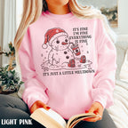 Funny Christmas Mental Health Sweatshirt Its Fine Snowman Meltdown Shirt Vintage Holiday Party Crewneck Sweater Winter Sarcastic Shirt 1761359991964.jpg
