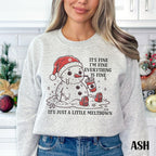 Funny Christmas Mental Health Sweatshirt Its Fine Snowman Meltdown Shirt Vintage Holiday Party Crewneck Sweater Winter Sarcastic Shirt 1761359991980.jpg