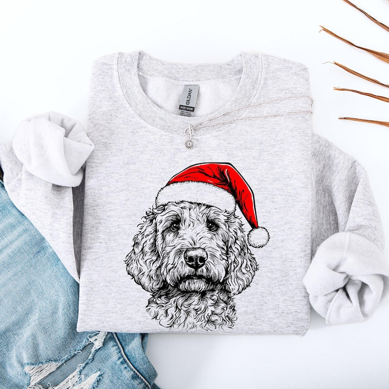 Goldendoodle Santa Dog Christmas Dog Lover Pet Sweatshirt Crewneck Sweater Cute Xmas Adorable 1761364012654.jpg