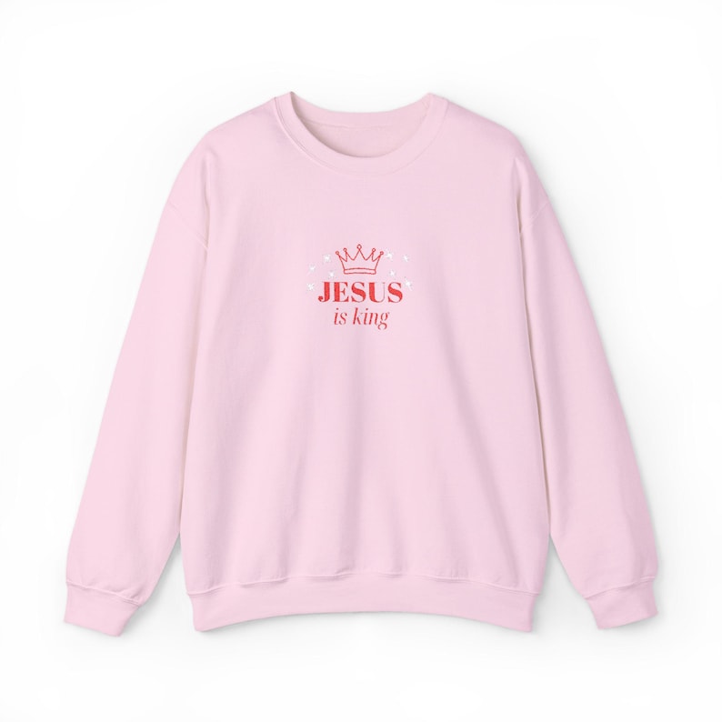 Jesus Is King Embroidered Sweatshirt Beautiful Christian Hoodie Crewneck Jumper Christian Gift Unisex Clothing 1761364296894.jpg
