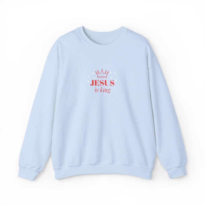 Jesus Is King Embroidered Sweatshirt Beautiful Christian Hoodie Crewneck Jumper Christian Gift Unisex Clothing 1761364296910.jpg