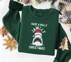 Have A Holly Jawly Christmas Sweatshirt Shark Sweatshirt Christmas Movie T Shirt Funny Christmas Tee Sarcastic Shirt Christmas Jaws Tee 1761364562501.png