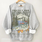 90s National Parks Unisex Sweatshirt Granola Girl Shirt Respect The Local Wildlife Pullover Hiking Camping Clothes Wanderlust Shirt 1761536633846.jpg