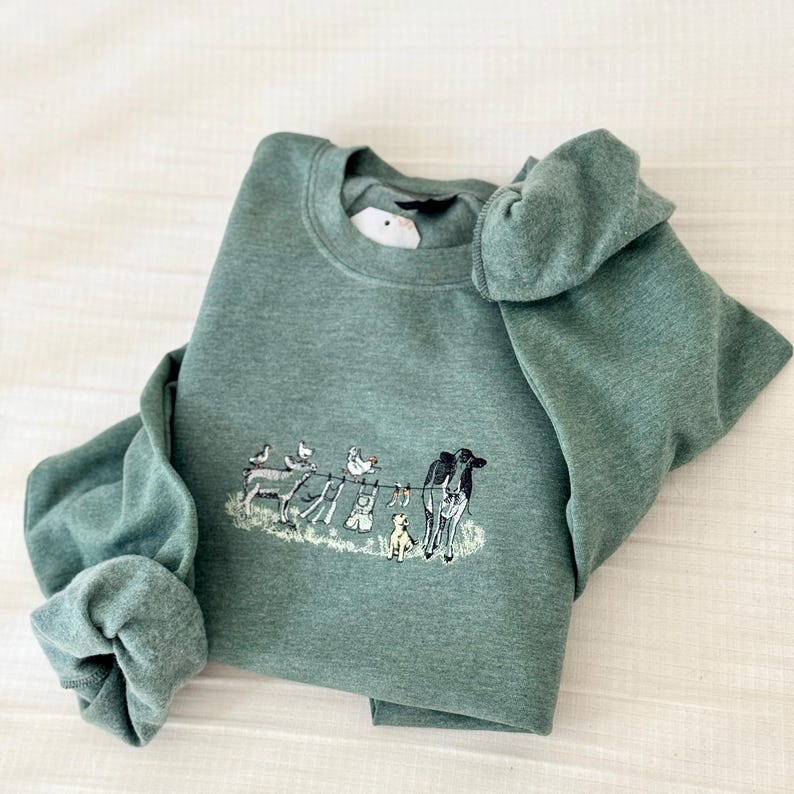 Embroidered Laundry Farm Animal Sweater Goose Sweatshirt Farm Animals Embroidery Sweatshirt 1761536827988.jpg