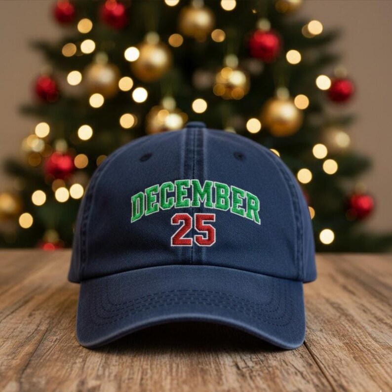 December 25 Embroidered Hat Christmas Pattern Embroidered Cap Merry Christmas Hat Winter Gift 1761537313088.jpg