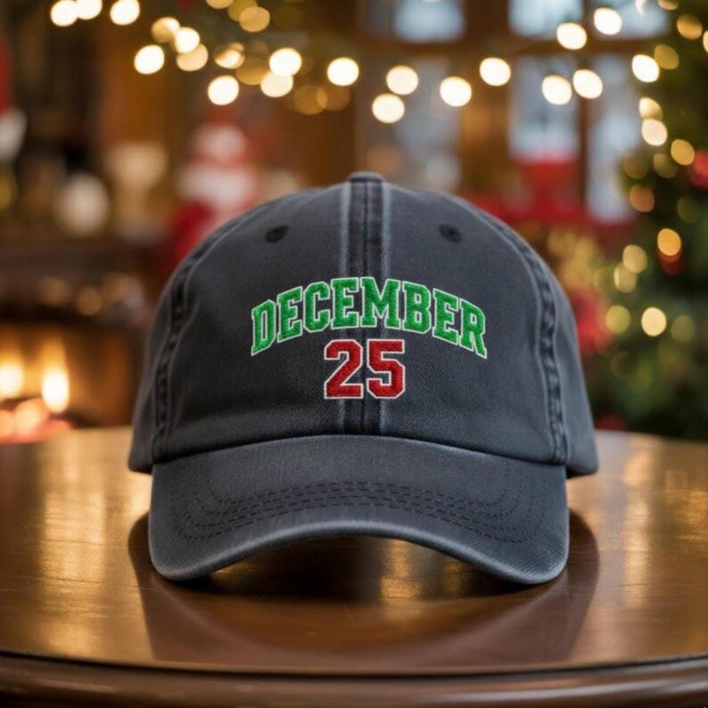 December 25 Embroidered Hat Christmas Pattern Embroidered Cap Merry Christmas Hat Winter Gift 1761537313089.jpg